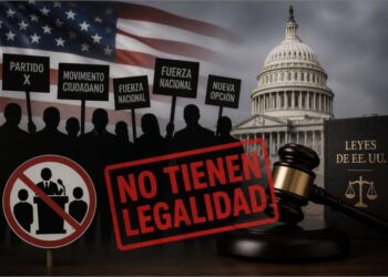 Grupos políticos no tienen legalidad en Estados Unidos